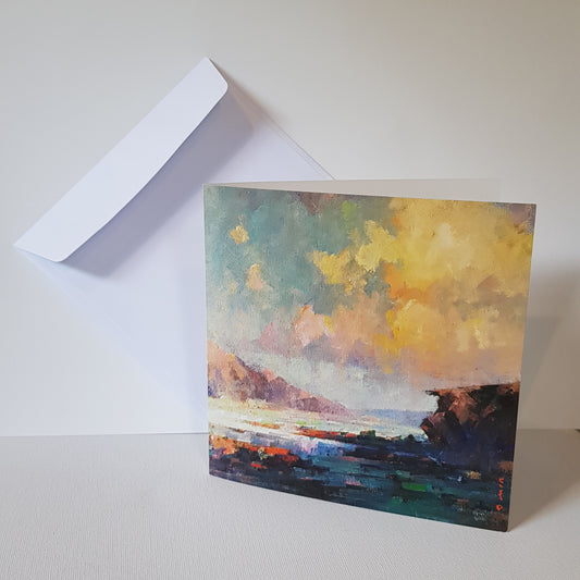 Morning Glory Seascape by David Chen Greeting Card
